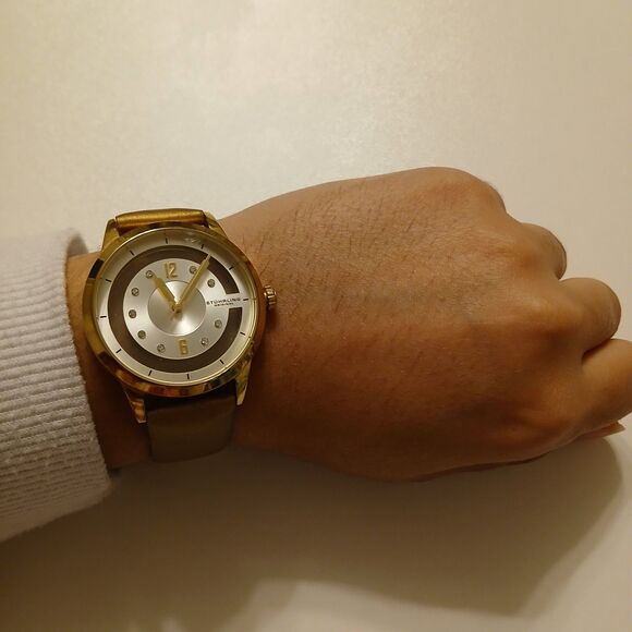Stuhrling Original Women Krysterna Crystal Leather Band Watch WR 50M Japan Movt main image 4